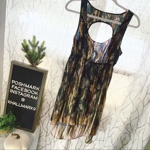 Mimi Chica Snake Skin Thin Poly Dress / Coverup